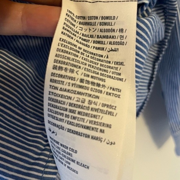 Abercrombie Kids Cotton Long Sleeve Button Down Shirt Muscle Fit - Picture 8 of 10